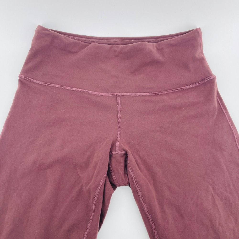 Prana Women's Burgundy High Waist Capris Leggings Size S - Picture 2 of 11